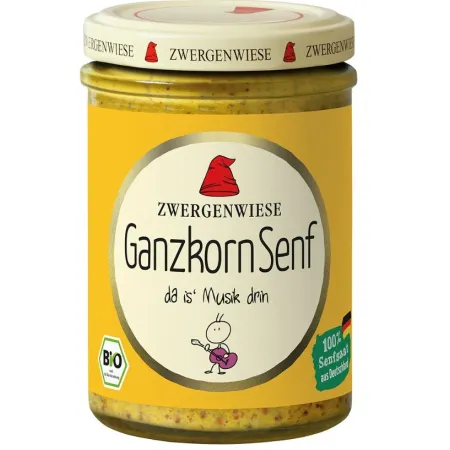 Musztarda Francuska BIO 160 ml – Bezglutenowa, Wegańska