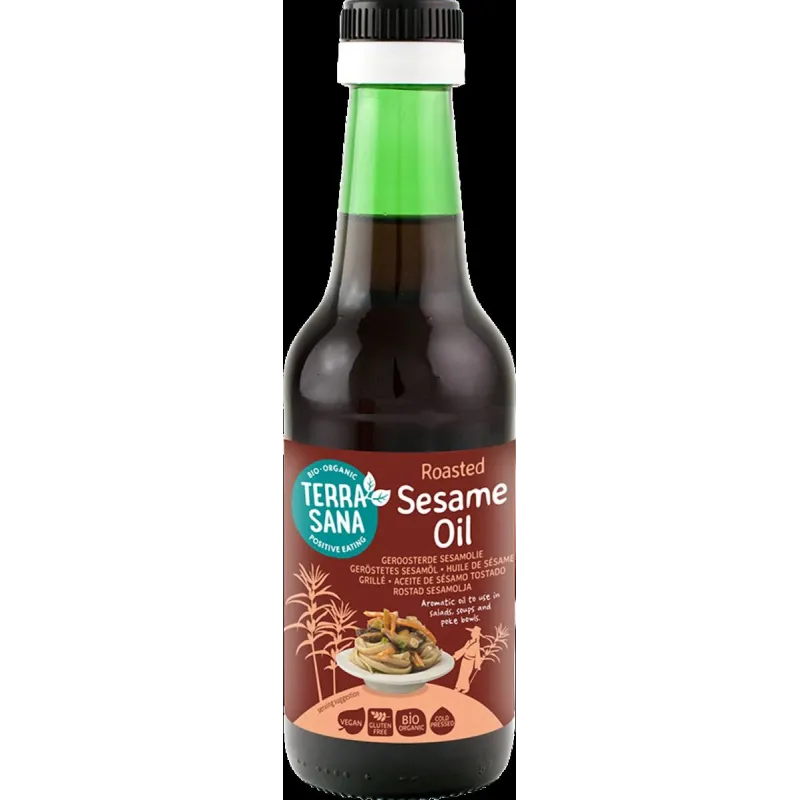 Olej Sezamowy BIO 250 ml | BEZGLUTENOWY | WEGAŃSKI | TERRASANA