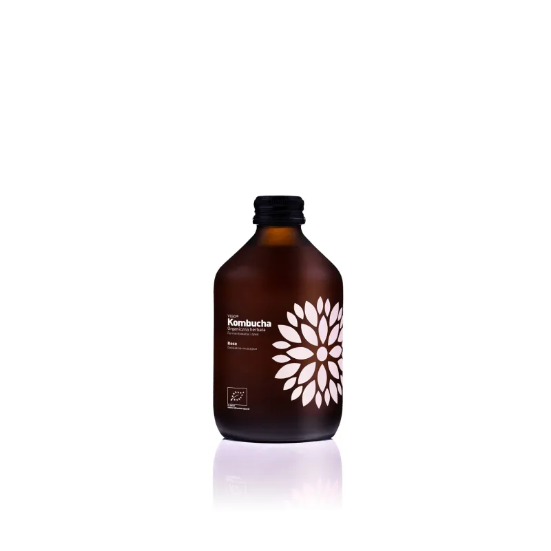 Kombucha Różana BIO 330 ml | BEZGLUTENOWA | VIGO | Naturalny fermentowany napój