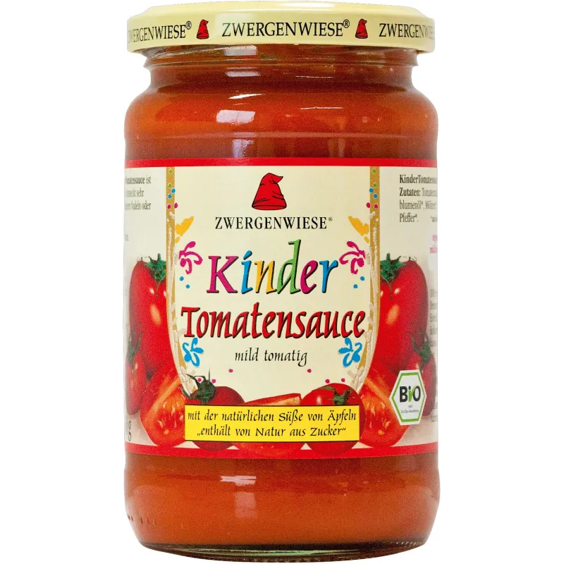 Sos Pomidorowy Dla Dzieci BIO 340 ml – Bezglutenowy, Wegański