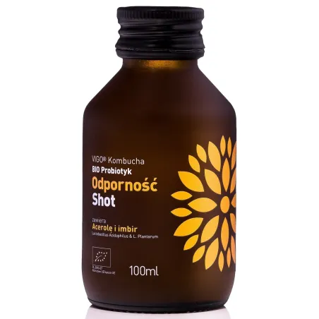 Shot Kombucha Probiotyk Odporność BIO 100 ml | BEZGLUTENOWY | VIGO