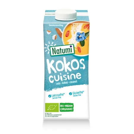 Krem Kokosowy do Gotowania i Pieczenia BIO 200 ml | NATUMI | BEZGLUTENOWY