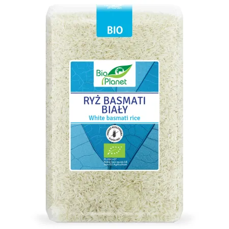 Ryż Basmati Biały BIO 2 kg | BEZGLUTENOWY | Aromatyczny i Puszysty