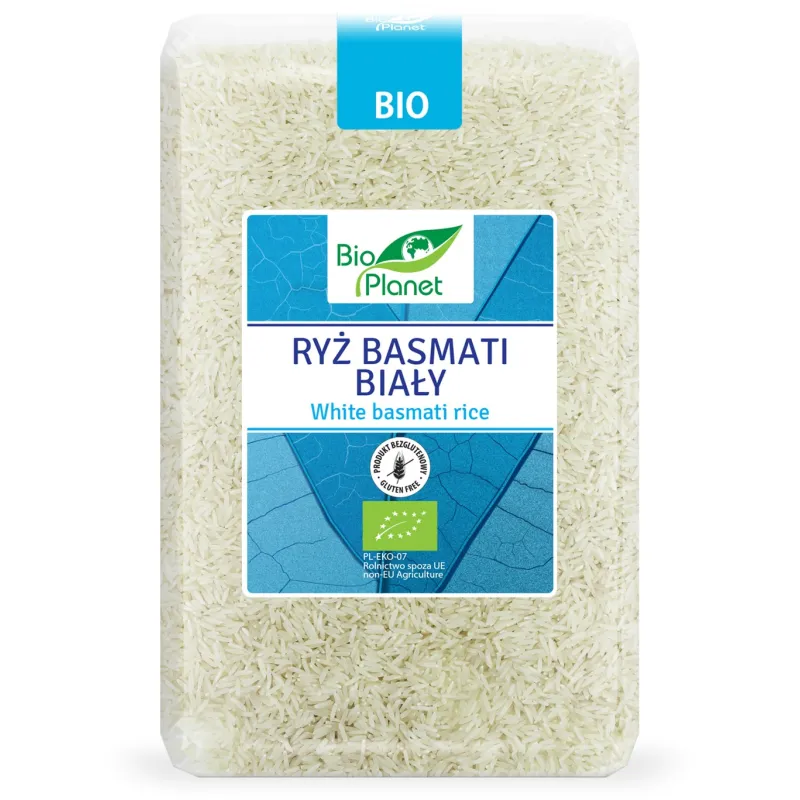Ryż Basmati Biały BIO 2 kg | BEZGLUTENOWY | Aromatyczny i Puszysty
