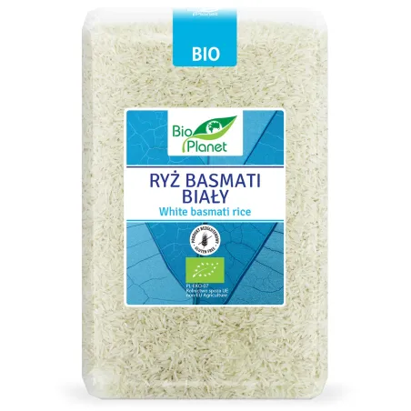 Ryż Basmati Biały BIO 2 kg | BEZGLUTENOWY | Aromatyczny i Puszysty