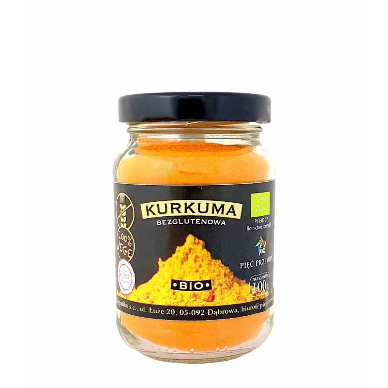 Kurkuma mielona | BIO | Bezglutenowa | 100 g | Pięć Przemian