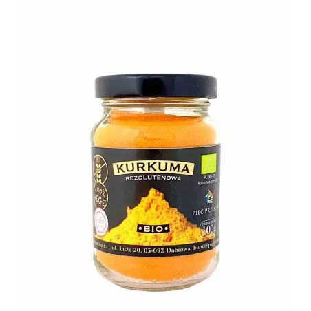Kurkuma mielona | BIO | Bezglutenowa | 100 g | Pięć Przemian