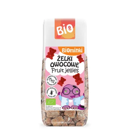 Żelki Owocowe | Bez Cukru | Bezglutenowe | BIO | 75 g | Biominki