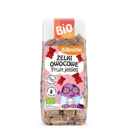 Żelki Owocowe | Bez Cukru | Bezglutenowe | BIO | 150 g | Biominki