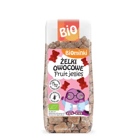 Żelki Owocowe | Bez Cukru | Bezglutenowe | BIO | 150 g | Biominki
