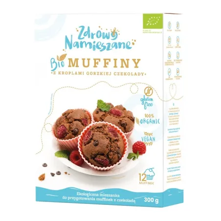 Mieszanka na muffiny bezglutenowe 300 g – BIO, wegańska
