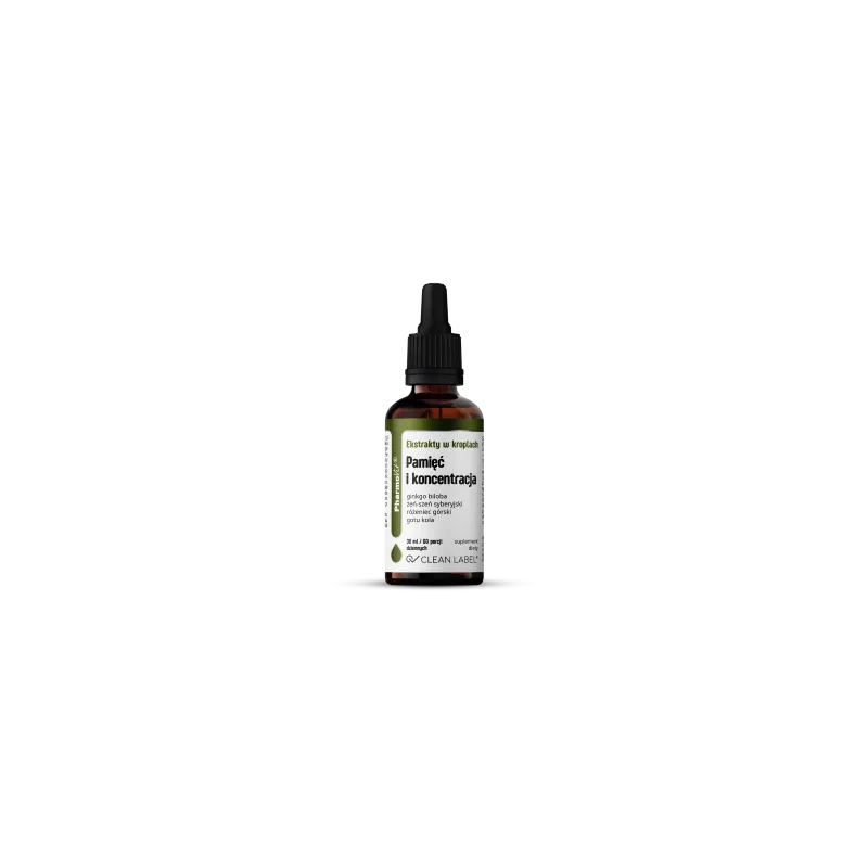 Ekstrakty w kroplach na pamięć i koncentrację 30 ml – Pharmovit