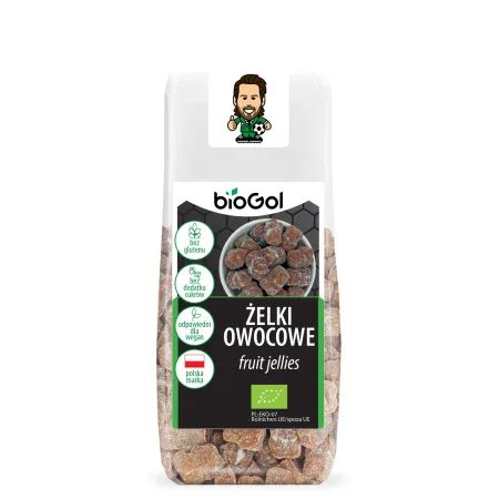 Żelki owocowe BIO 90 g – bez cukru i glutenu | BIOGOL
