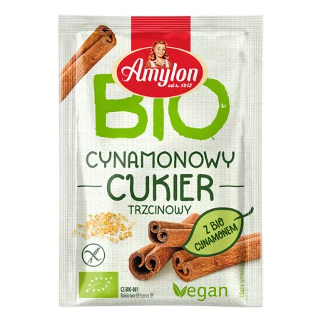 Cukier cynamonowy BIO 20 g – aromatyczny i bezglutenowy | Amylon