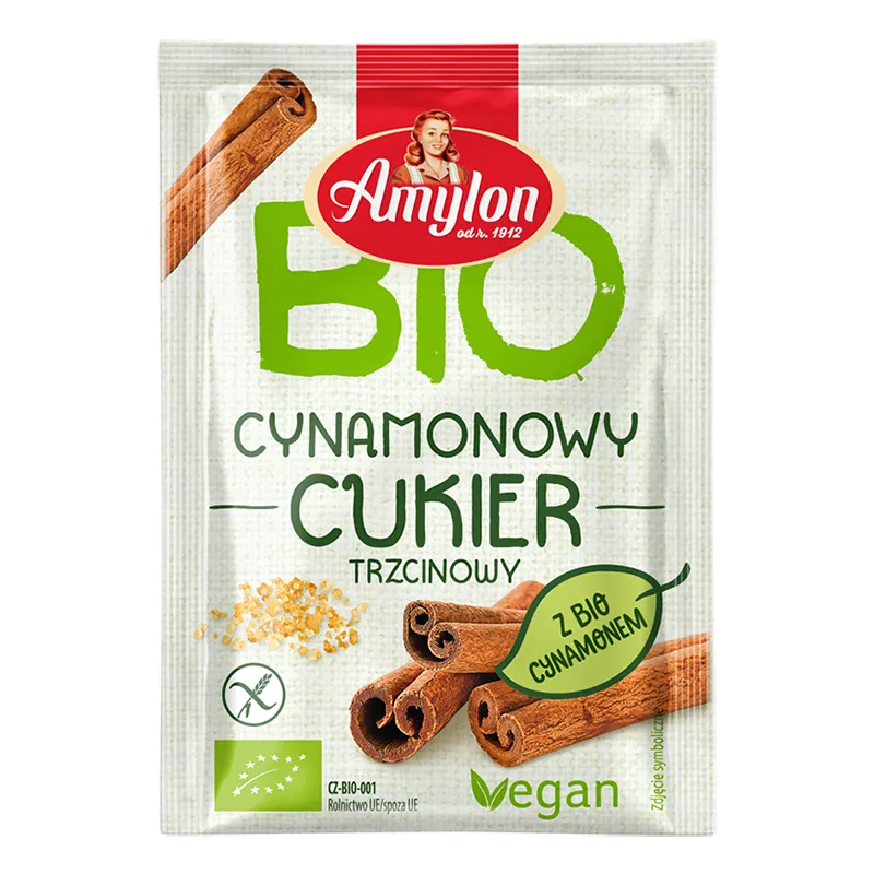 Cukier cynamonowy BIO 20 g – aromatyczny i bezglutenowy | Amylon