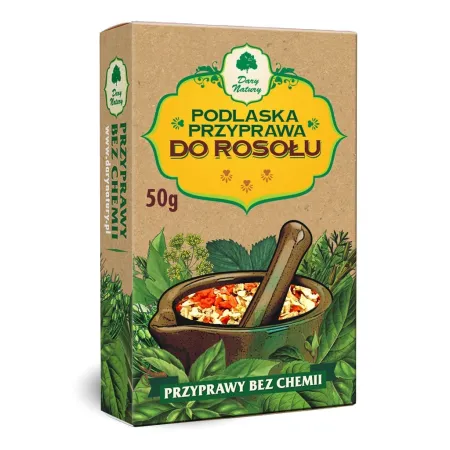 Przyprawa do rosołu bezglutenowa 50 g – naturalna i aromatyczna | Dary Natury