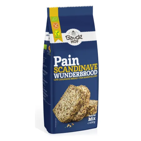 Mieszanka do wypieku chleba wieloziarnistego BIO 600 g – bezglutenowa, wegańska | Bauck Hof