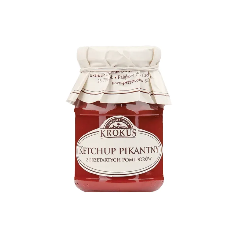 Ketchup pikantny bezglutenowy – naturalny smak i ostry charakter | KROKUS