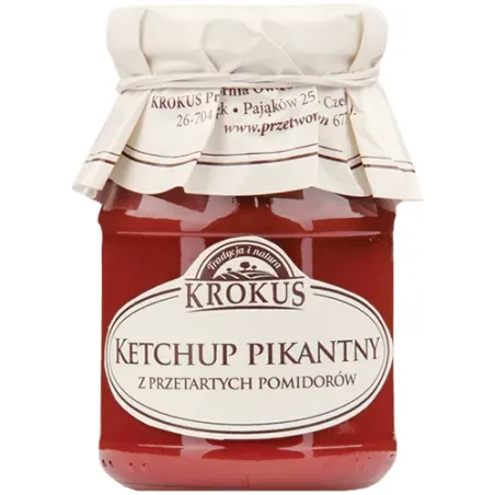 Ketchup pikantny bezglutenowy – naturalny smak i ostry charakter | KROKUS