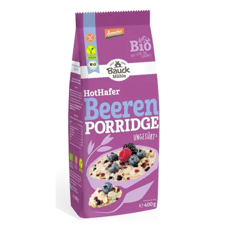 Owsianka z owocami leśnymi BIO 400 g – bezglutenowa, Demeter | Bauck Hof