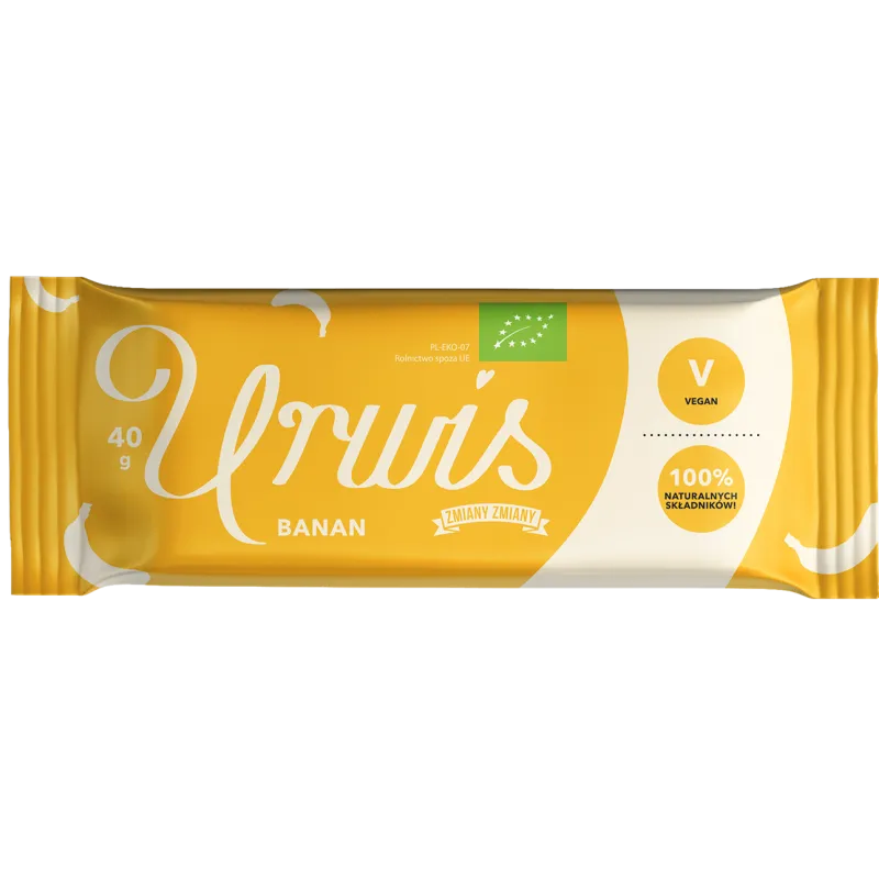 Baton bakaliowy z bananami BIO 40 g – bezglutenowy, RAW | Zmiany Zmiany