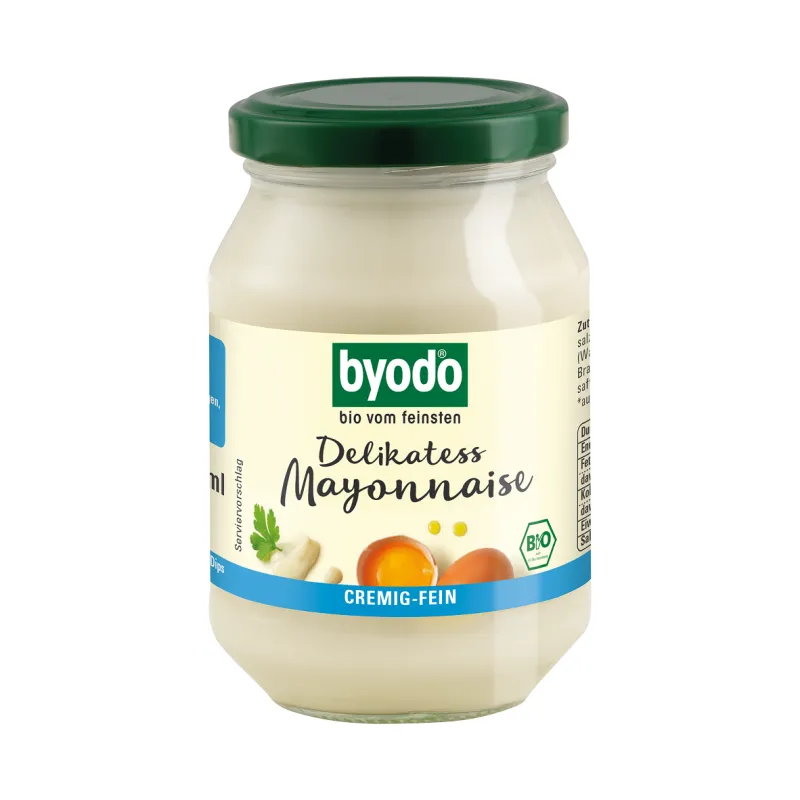 Majonez delikatny BIO 250 ml – bezglutenowy, ekologiczny | Byodo
