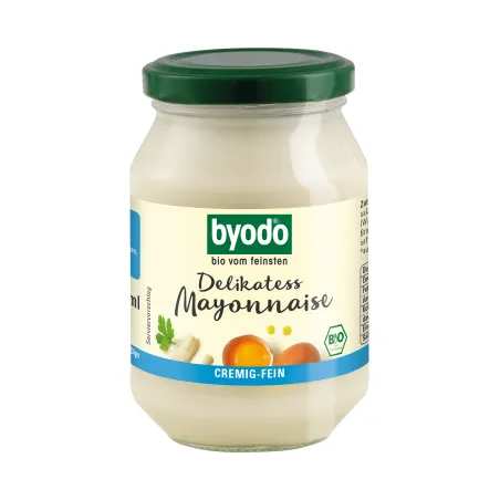 Majonez delikatny BIO 250 ml – bezglutenowy, ekologiczny | Byodo