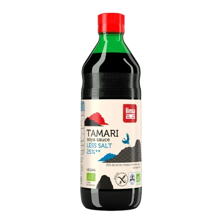 Sos Sojowy Tamari 25% Mniej Soli Bezglutenowy BIO 500 ml - LIMA