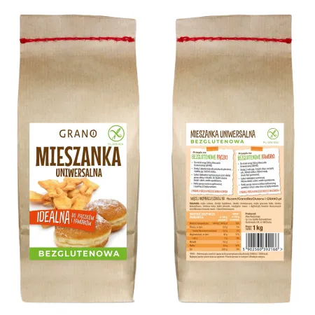 Mieszanka uniwersalna bezglutenowa 1 kg – do wypieków i gotowania | Grano