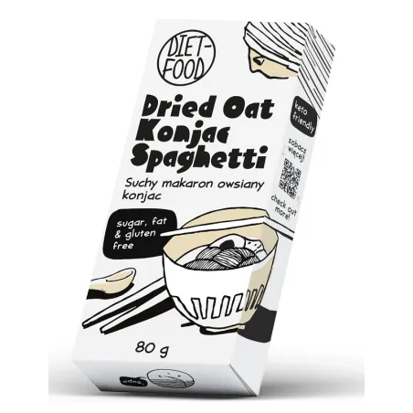 Makaron konjac-owies spaghetti 80 g – bezglutenowy, keto | Diet-Food
