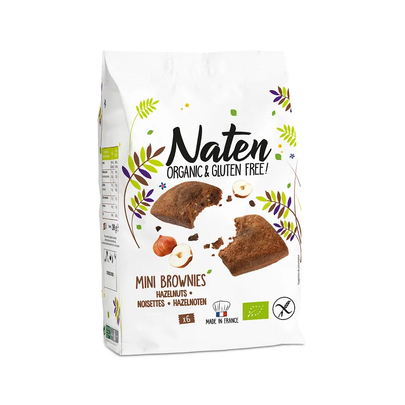 Bezglutenowe ciastka brownies BIO 170 g – NATEN | Czekolada i orzechy