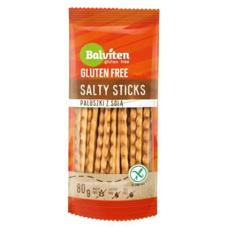 Paluszki z Solą Bezglutenowe 80 g - BALVITEN | Chrupiąca Przekąska