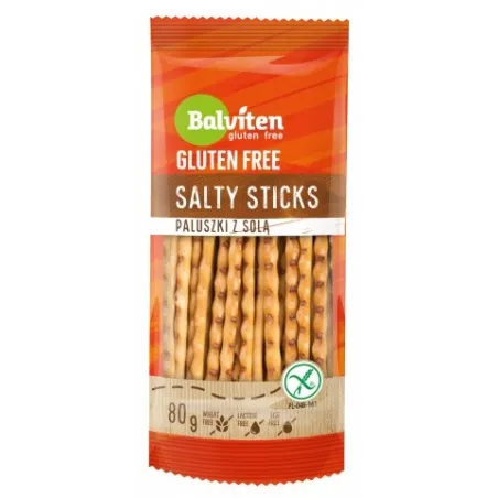 Paluszki z Solą Bezglutenowe 80 g - BALVITEN | Chrupiąca Przekąska