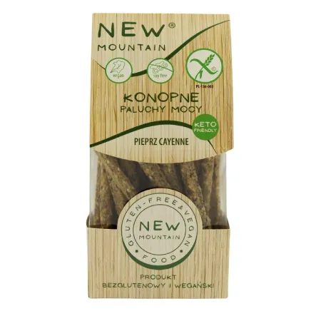 Paluchy Mocy Konopne z Pieprzem Cayenne Bezglutenowe 200 g – Pikantna Przekąska