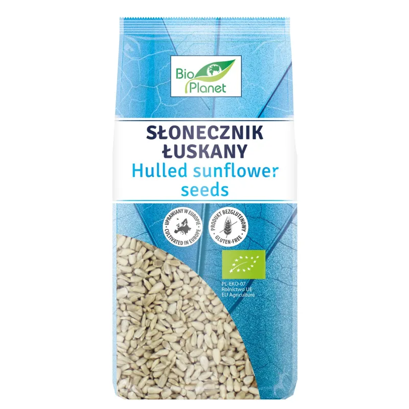 Słonecznik Łuskany BIO 350 g - Bezglutenowy i Wegański
