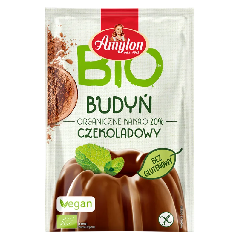 Budyń Czekoladowy Bezglutenowy BIO 40 g - Amylon