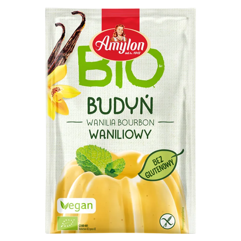Budyń Waniliowy Bezglutenowy BIO 40 g - Amylon