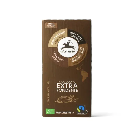 Czekolada Gorzka 75% BIO 100 g - Fair Trade, Bezglutenowa