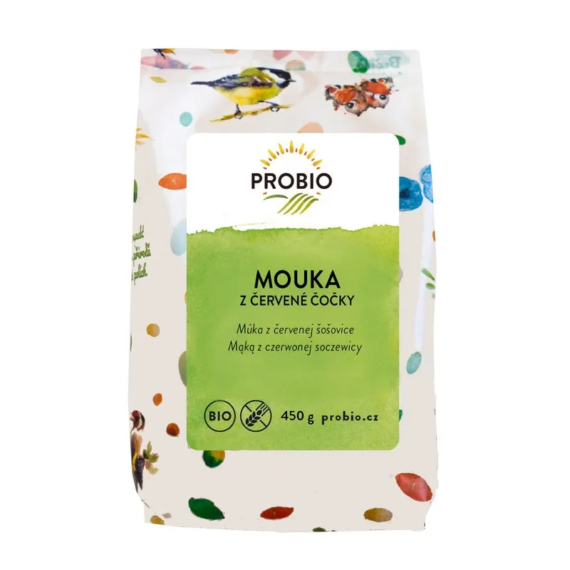 Mąka z czerwonej soczewicy BIO 450 g – bezglutenowa Probio