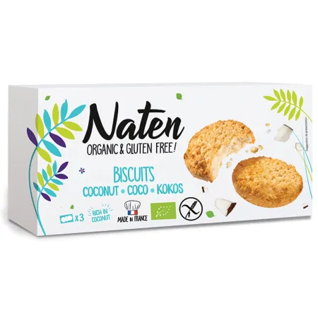 Ciastka kokosowe bezglutenowe BIO 150 g – Naten