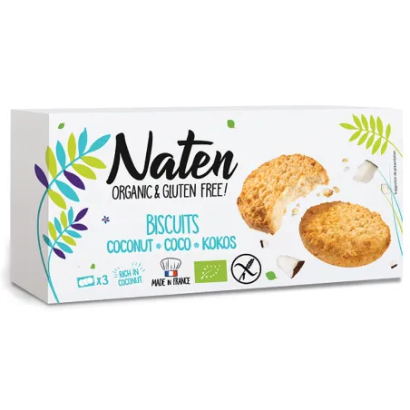Ciastka kokosowe bezglutenowe BIO 150 g – Naten