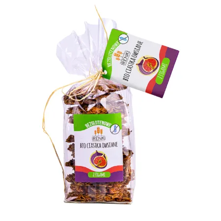 Ciastka owsiane z figami bezglutenowe BIO 150 g – Irenki