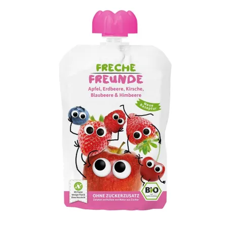Mus owocowy BIO bez cukru dla dzieci – Freche Freunde 100 g
