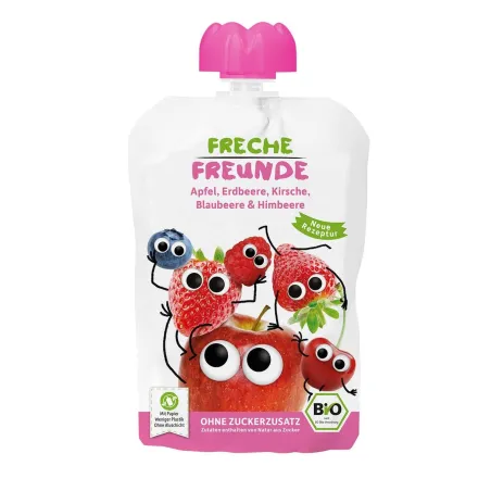 Mus owocowy BIO bez cukru dla dzieci – Freche Freunde 100 g