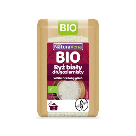 Ryż biały długoziarnisty BIO 500 g – NaturAvena