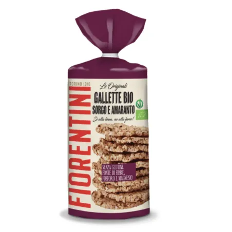 Wafle z Sorgo i Amarantusa Bezglutenowe BIO 120 g - Fiorentini