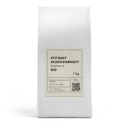 Ryż biały długoziarnisty bezglutenowy BIO 1 kg – The Planet