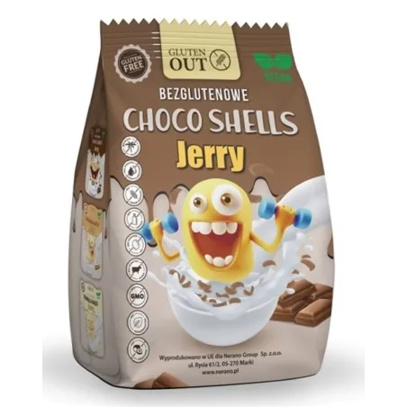 Muszelki zbożowe kakaowe bezglutenowe 375 g – Jerry Gluten Out