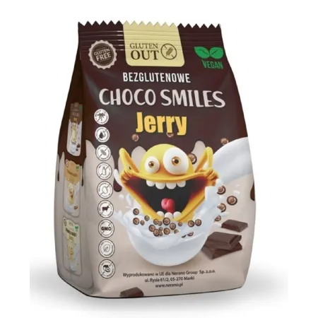Chrupki Zbożowe Kakaowe Smiles Bezglutenowe 375 g | Jerry Gluten Out
