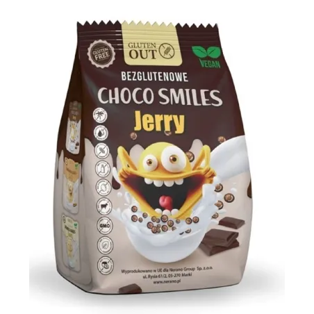Chrupki Zbożowe Kakaowe Smiles Bezglutenowe 375 g | Jerry Gluten Out